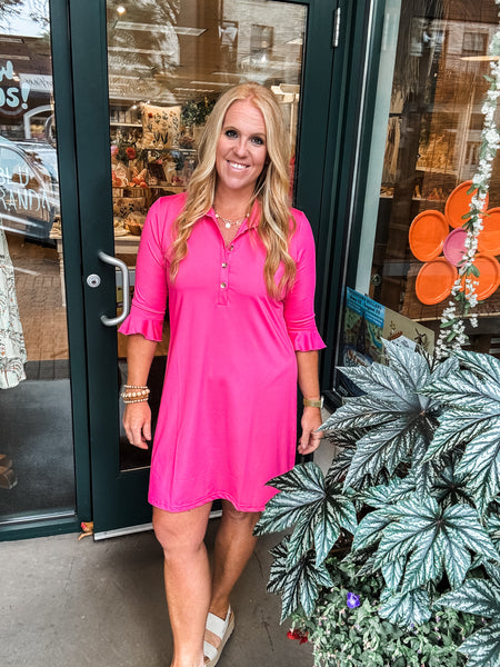 Marin Flounce Polo Dress