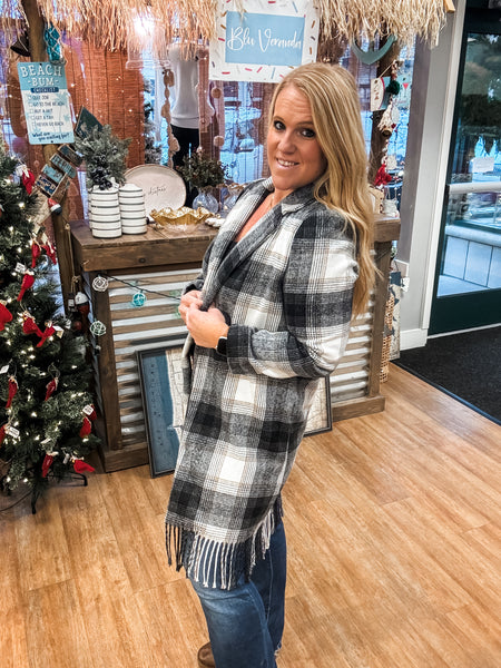 Long Plaid Jacket