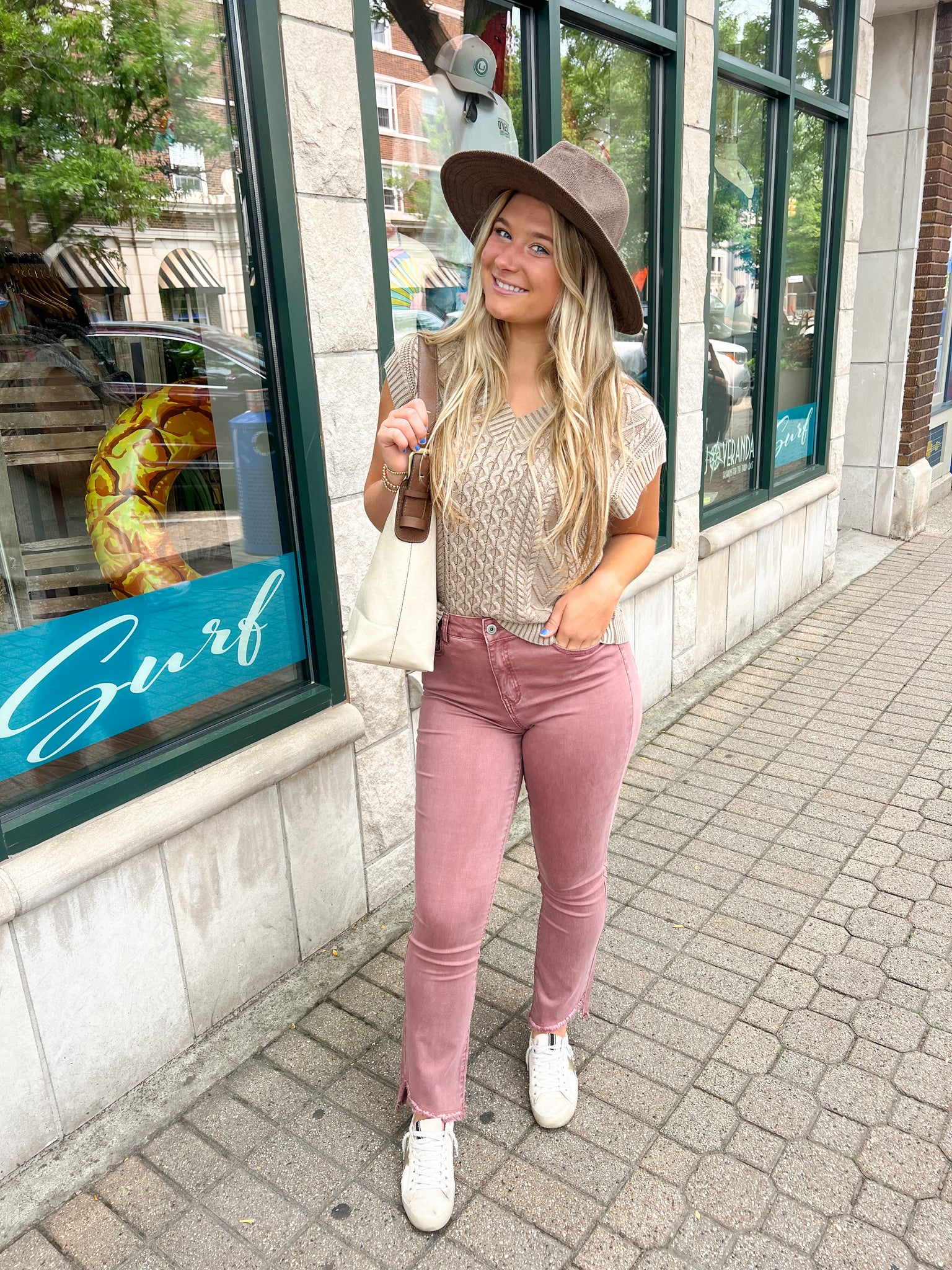 Assymetrical Hem Bootcut Pant
