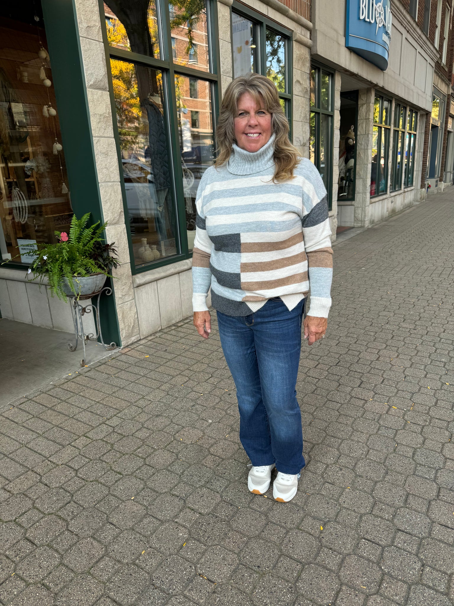 Mixed Up Stripe Sweater