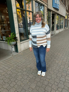 Mixed Up Stripe Sweater