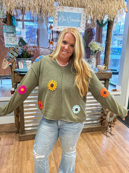 Flower Power Sweater