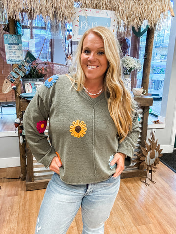 Flower Power Sweater