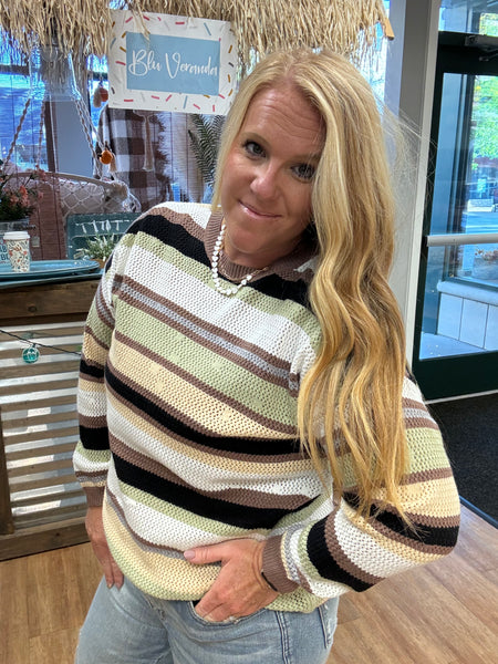 Powerpuff Striped Sweater